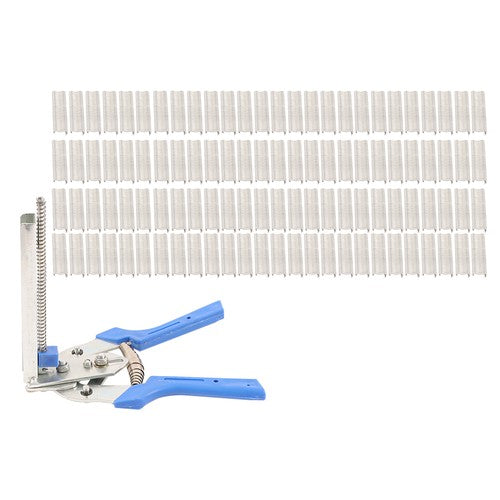 Solid Spare Fencing Gun Hog Ring Plier Fastener Stapler M Nailer Wire Ringer W/ 3000 Clips