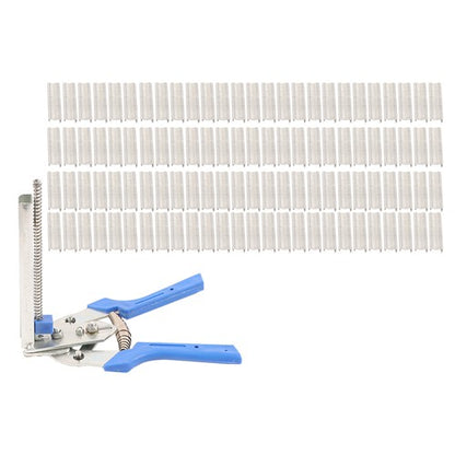 Solid Spare Fencing Gun Hog Ring Plier Fastener Stapler M Nailer Wire Ringer W/ 3000 Clips