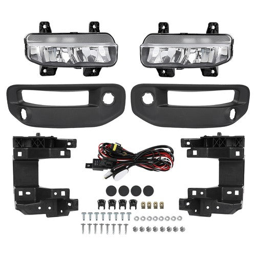 Solid Spare Fit For 2019-2023 Ram 1500 LED Fog Lights Driving Lamps w/ Switch Left+Right