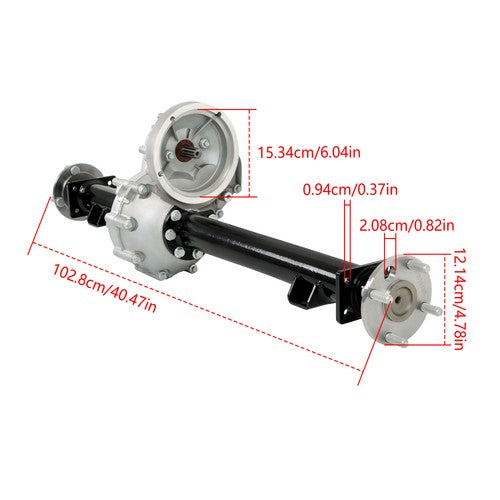 Solid Spare Rear Axle Assembly For Club Car DS 1998+ Precedent Tram 2004+ 1027717-01