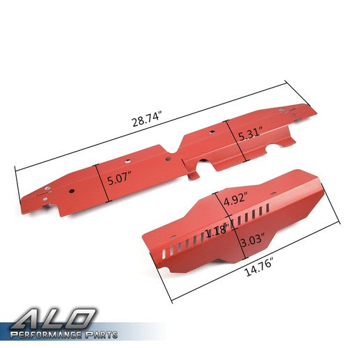 Solid Spare Fit For 2008-2012 Subaru WRX & STi Radiator Shroud & Pulley Belt Cover Combo