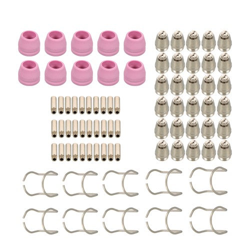 Solid Spare KIT TIPS CUT50 60Amp 80pcs SG-55 AG-60 WSD-60 Plasma Cutter Torch Consumables