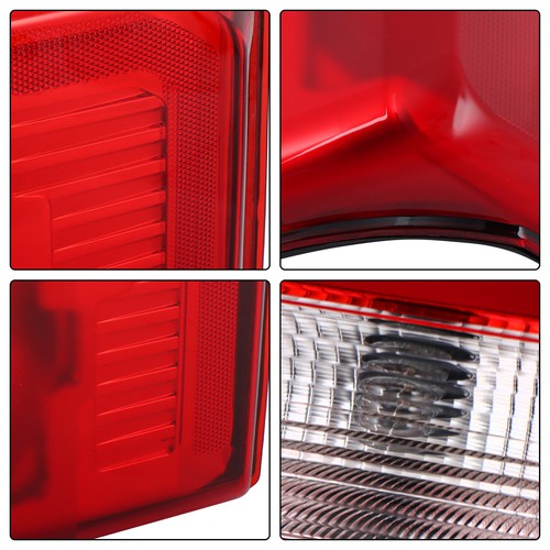Solid Spare w/o Blind Spot Tail Light For 2023-2024 Ford F250 F350 Black Rear Right Halogen