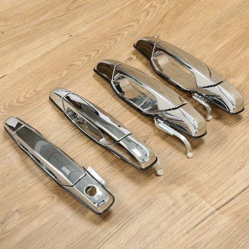 Solid Spare 4x Chrome Door Handles Left&Right For GMC Chevy Tahoe Yukon Sierra Denali 07-13