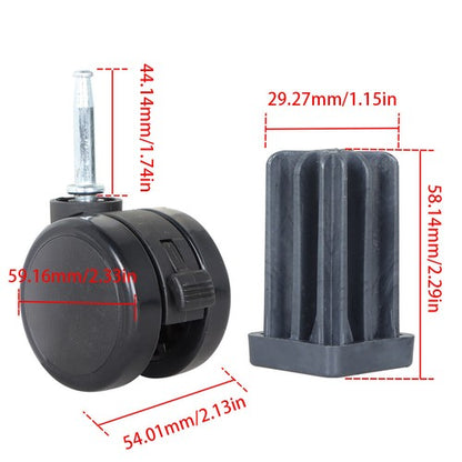 Solid Spare 4 Pack Caster Wheel For Weber Spirit Series For Weber Summit Gas Grills