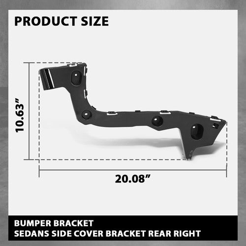 Solid Spare Fit For 2012 2013 2014 Ford Focus Rear Bumper Bracket Right Side CP9Z17D948C