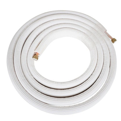 Solid Spare 16FT 1/4" - 3/8" Dia. Air Conditioning Cooling Connection Pipe Install Kit