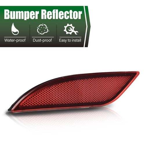 Solid Spare Fit For 2016-2022 Chevrolet Malibu Rear Bumper Reflector Left Driver Side Red