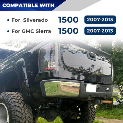 Solid Spare New Chrome Rear Bumper For 2007-2013 Chevy Silverado GMC Sierra 1500 Sensor Hole