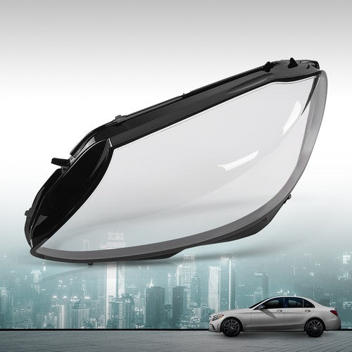 Solid Spare Headlight Replacement Lens Left Fit For 2019-2020 Mercedes-Benz C-Class W205