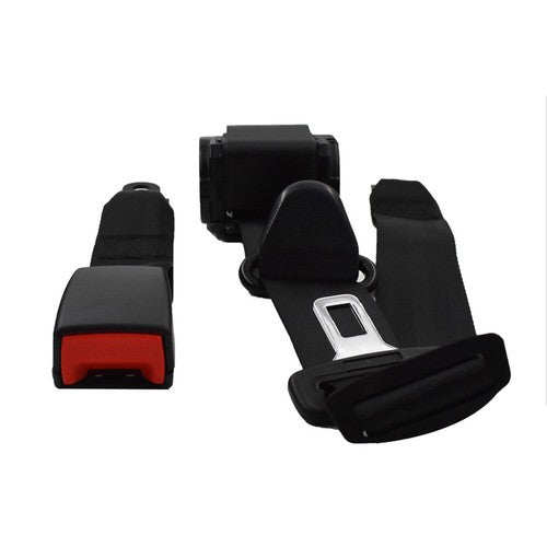 Solid Spare Seat Belt Retractable Black Shoulder 3 Point For Jeep CJ YJ Wrangler 1982-1995