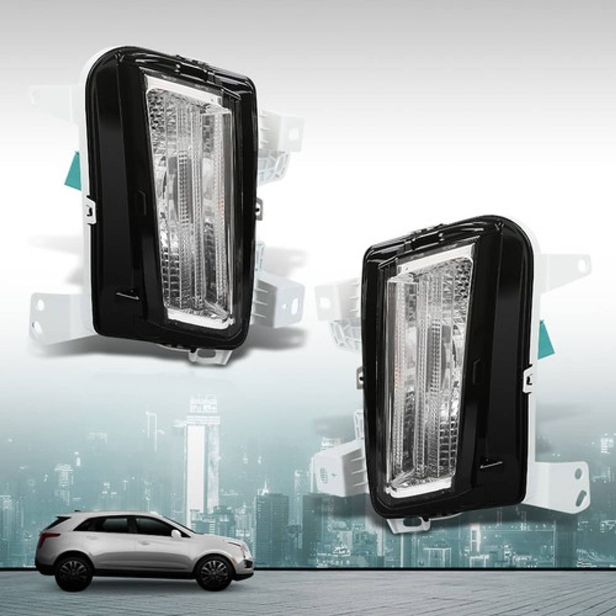 Solid Spare Halogen Parking Signal Light Front Left+Right Fit For 2017-2019 Cadillac XT5