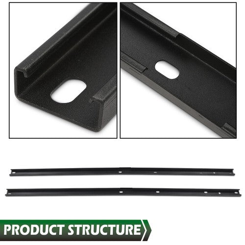 Solid Spare New 2pcs Roof Rack Side Rail Package Black Fit For 2009-2017 Chevrolet Traverse