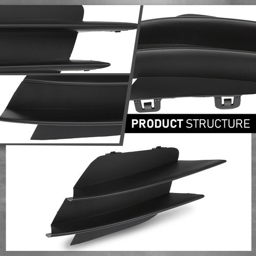 Solid Spare Front Bumper Lower Side Grille Trim Fit For 19-23 Mercedes Benz C300 Left+Right