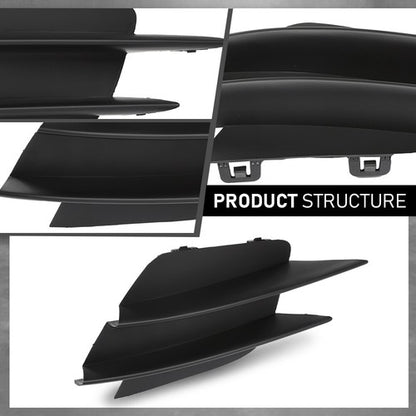 Solid Spare Front Bumper Lower Side Grille Trim Fit For 19-23 Mercedes Benz C300 Left+Right