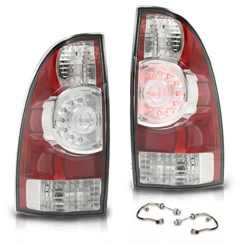 Solid Spare Tail Lights Brake Lamps Assembly Left+Right Fit For 2005-2015 Toyota Tacoma