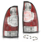 Solid Spare Tail Lights Brake Lamps Assembly Left+Right Fit For 2005-2015 Toyota Tacoma