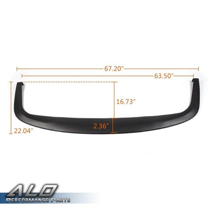Solid Spare New Black Universal CS Style Under Panel Front Bumper Lip Splitter Chin Spoiler
