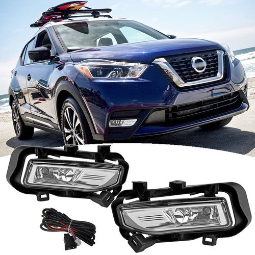 Fit 2017 2018 2019 Nissan Kicks Front Bumper Fog Lights Fog Lamps Left&Right