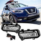Fit 2017 2018 2019 Nissan Kicks Front Bumper Fog Lights Fog Lamps Left&Right