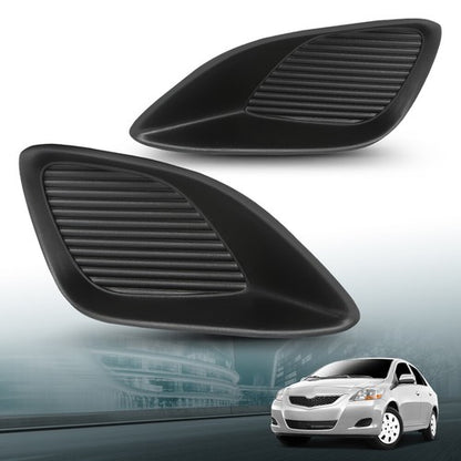 Solid Spare Front Bumper Insert Fog Light Cover Left+Right Fit For 2007-2012 Toyota Yaris