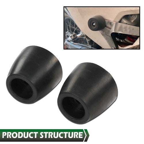 Solid Spare 2pcs Cargo Trailer Truck Replacement Ramp Door Rubber Bumpers Stop Cone 2" Tall