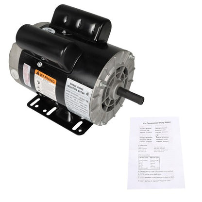 Solid Spare 3 HP SPL3450 RPM Electric Motor Compressor Duty 56 Frame 1 Phase 115/230V 5/8"