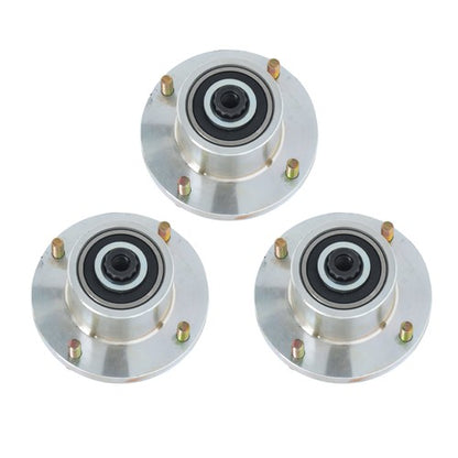 Solid Spare 125981 605380 3pcs Blade Spindle For Hustler Fastrak Raptor SDX SD 48" 54" 60"
