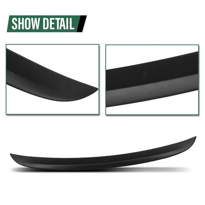 Solid Spare Rear Trunk Spoiler Wing Fit For 2004-2010 BMW 5-Series E60 M5 Style Gloss Black