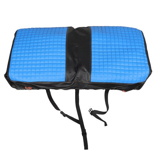 Solid Spare For EZGO Medalist TXT 1994 95 96-2013 Front Seat Cover Blk Diamond Stitching