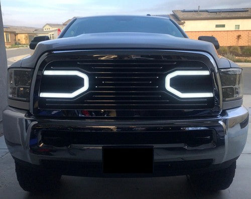 Solid Spare For 10-18 Dodge Ram 2500 3500 Big Horn Chrome Grille &Replacement Shell & Lights