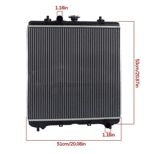 Solid Spare 3C081-17100 Tractor Radiator for Kubota M100 M110 M8540 M8560 M9540 M9960