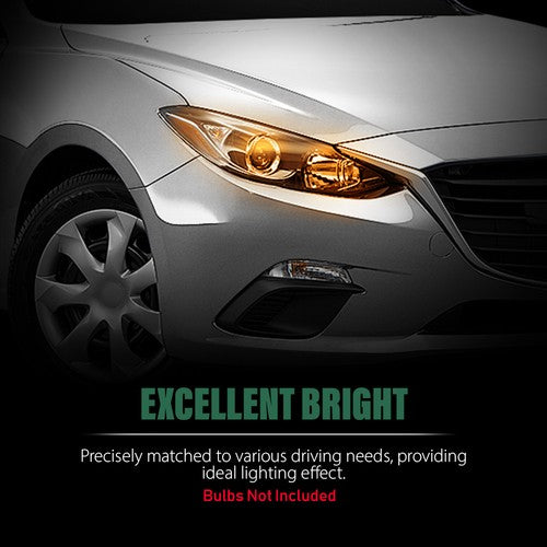 Solid Spare Halogen Projector Headlight Passenger Right RH Fit For 14-16 Mazda 3 Sport