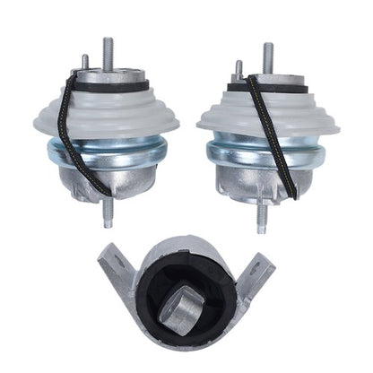 3PCS For Jaguar XF XJ Transmission & Engine Motor Mount 3.0 V6 RWD C2D16622