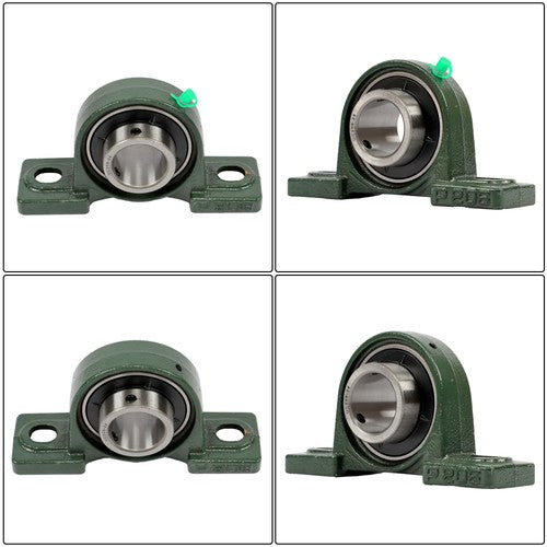 Solid Spare 6 Pcs UCP208-24 Pillow Block Bearing Solid Base 2-Bolt Self-Aligning 1-1/2" Bore