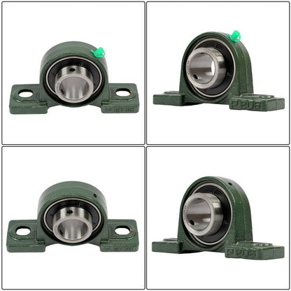 Solid Spare 6 Pcs UCP208-24 Pillow Block Bearing Solid Base 2-Bolt Self-Aligning 1-1/2" Bore