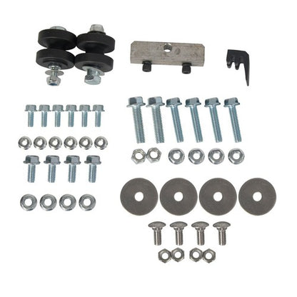 Solid Spare For 1953-1956 Ford F100 F-100 Hood flip Tilt Combo Kit Stainless Steel Rubber