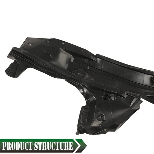 Solid Spare Fit For 2014-2018 Nissan Rogue Front Passenger Side Fender Liner Black