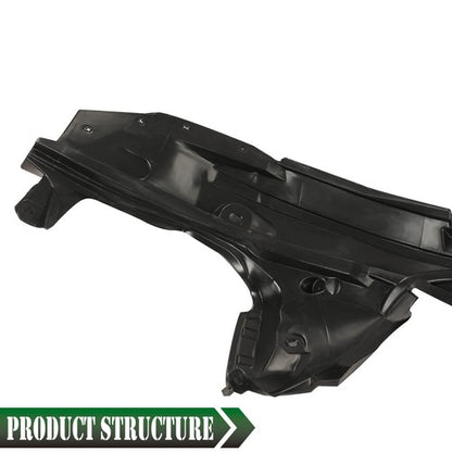 Solid Spare Fit For 2014-2018 Nissan Rogue Front Passenger Side Fender Liner Black
