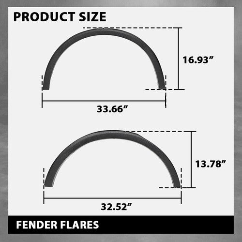 Solid Spare Fit For 2015 2016 2017 2018 2019 Subaru Outback Fender Flare Wheel Arch Molding