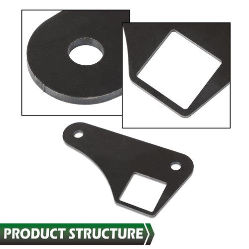 Solid Spare Parallel 4 Link Tabs 2" Square Tubing Air Ride Brackets Ladder Bar Mounting