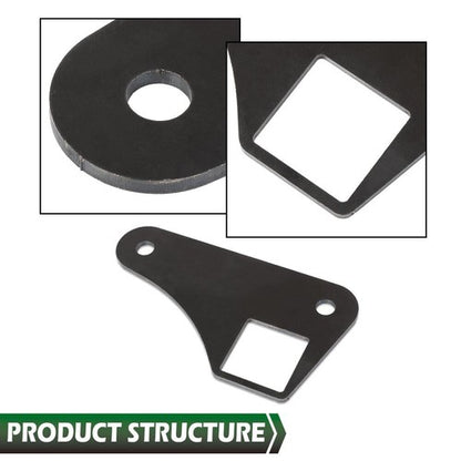 Solid Spare Parallel 4 Link Tabs 2" Square Tubing Air Ride Brackets Ladder Bar Mounting