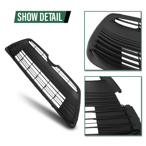 Solid Spare Fit For 2023-2024 Toyota Corolla LE Base XLE Front Bumper Lower Grille Assembly