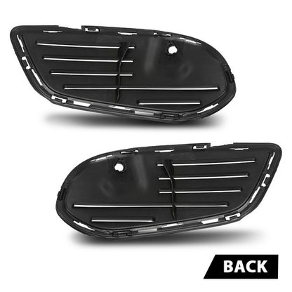 Solid Spare Front Bumper Insert Fog Light Cover Fit For 2015-2018 Mercedes Benz C-Class