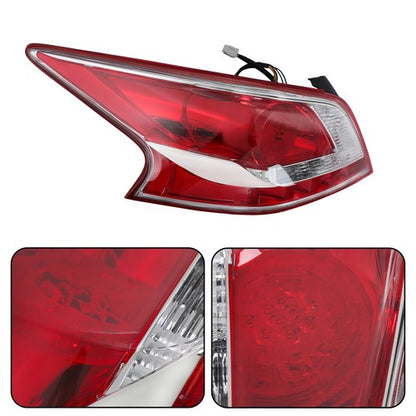 Solid Spare For Nissan Altima 2013 Series Left Driver Side Tail Light Brake Lamp Red Rear