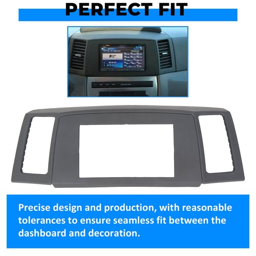 Solid Spare For Jeep Grand Cherokee 05 2006 2007 Navigation Radio Stereo Dash Bezel Vent Kit