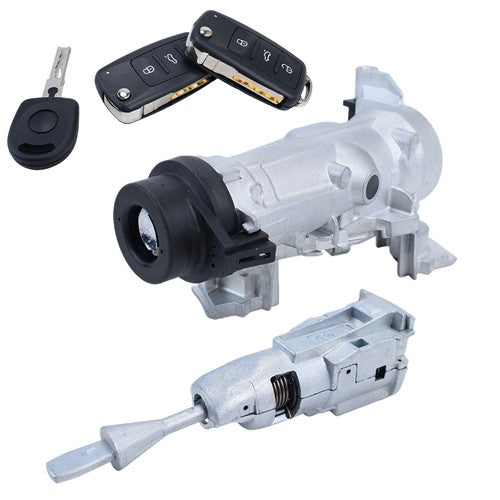 For VW Jetta  W/Remote 2006-2018 Key Ignition Switch Door Lock Cylinder