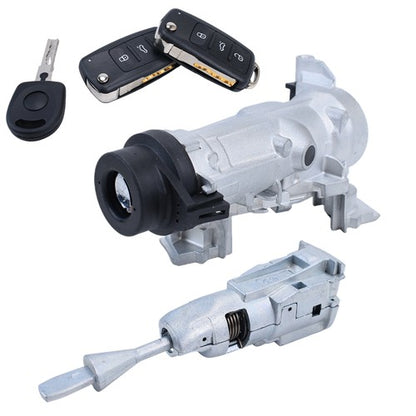 For VW Jetta  W/Remote 2006-2018 Key Ignition Switch Door Lock Cylinder