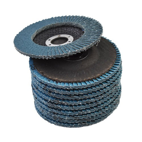 Solid Spare T29 50Pack 4-1/2" X 7/8" 40 Grit Premium Zirconia Flap Disc Sanding Grinding