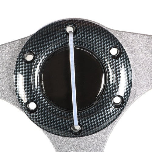 Solid Spare Golf Cart 12.5 inch Carbon Fiber Steering Wheel Fit For Yamaha EZGO Club Car